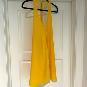 Low V Neck Back Zipper Sleeveless Dress